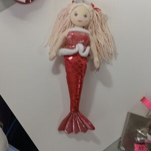 NWT 17" Mermaid Red Ganz Princess Blonde Plush Soft Toy Stuffed